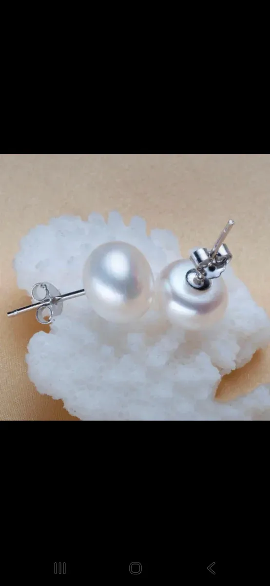 Pendientes de plata con perlas