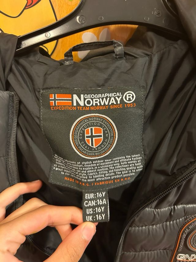 Chaqueta Geographical Norway Negra