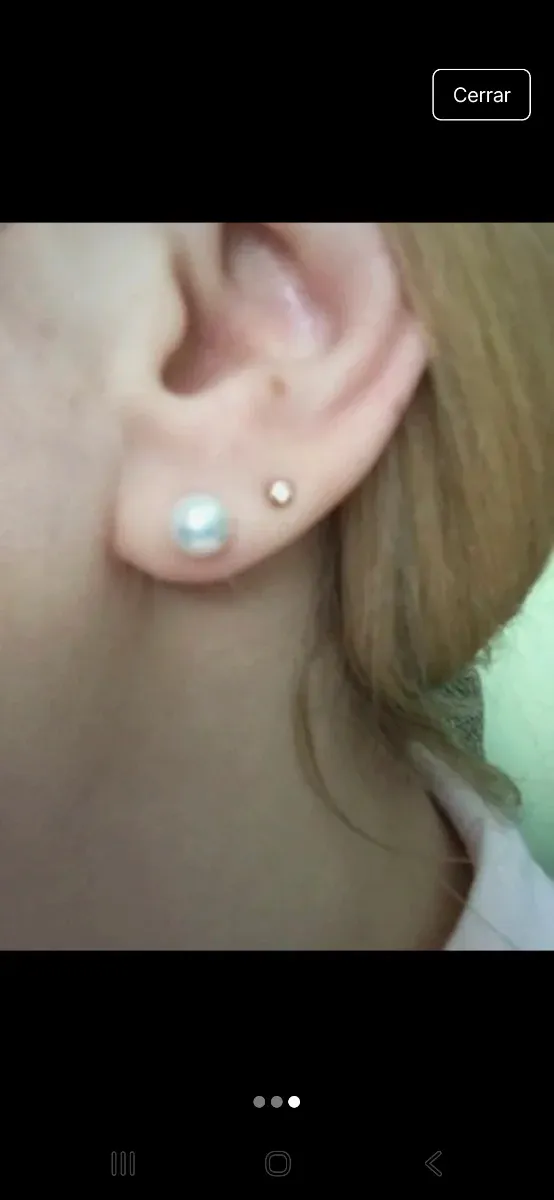 Pendientes de plata con perlas rosas