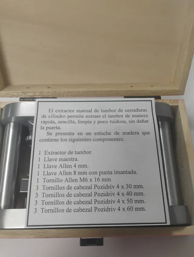 Extractor de tambor de cerraduras de cilindro Wurt