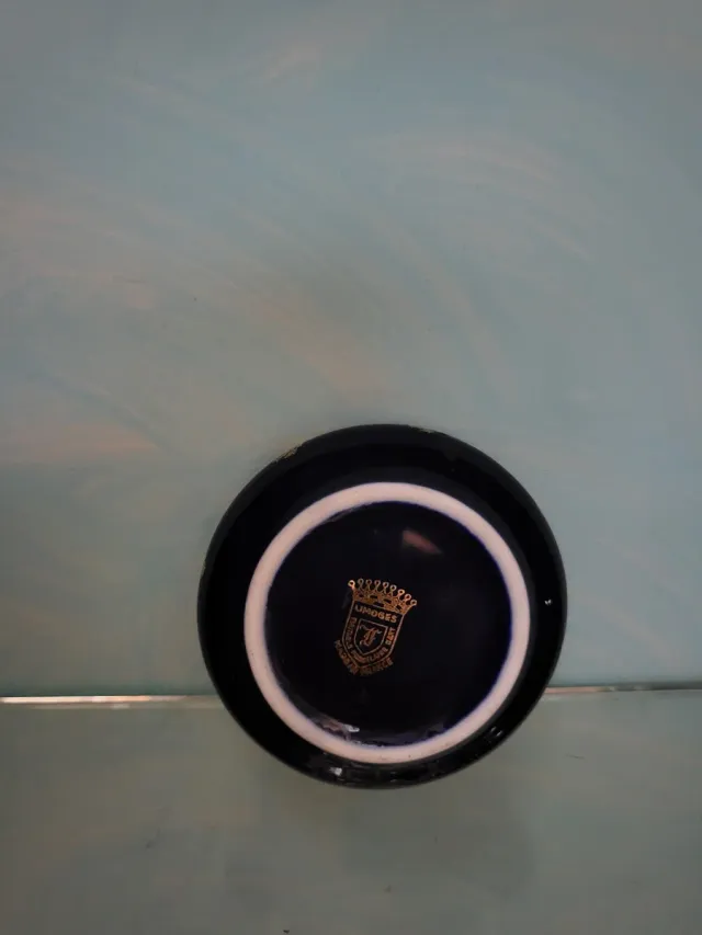 Joyero Limoges Negro y Dorado