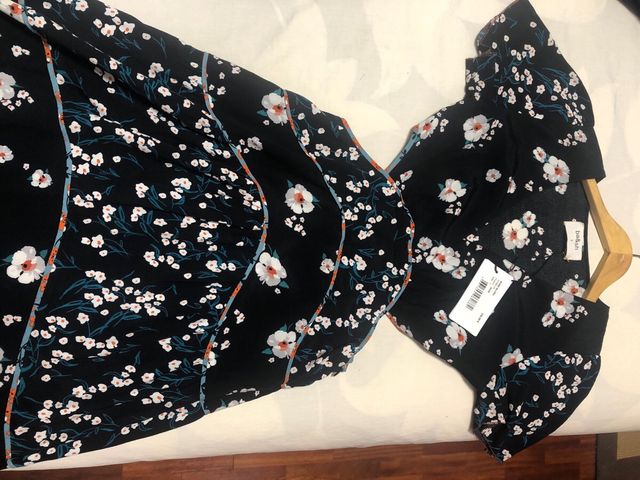 Vestido Ba&sh Negro Cut Out Largo