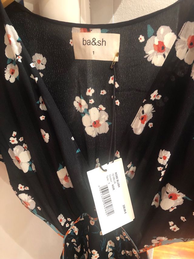 Vestido Ba&sh Negro Cut Out Largo