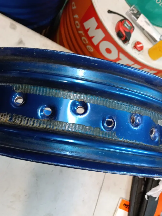 Llanta Trasera Supermotard 17 Azul