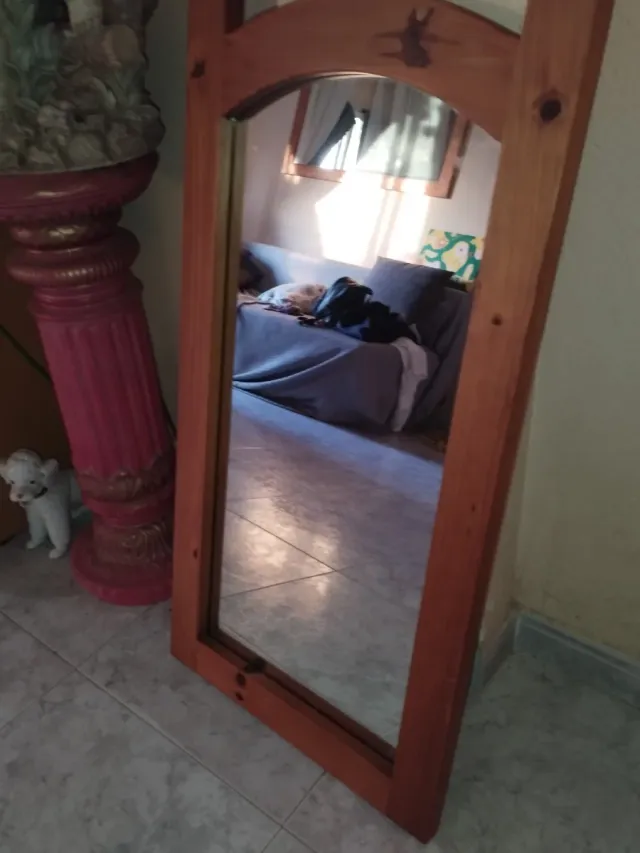 Espejo Pino 45x90 cm