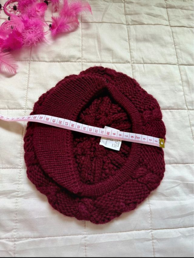 Berretto lana bordeaux