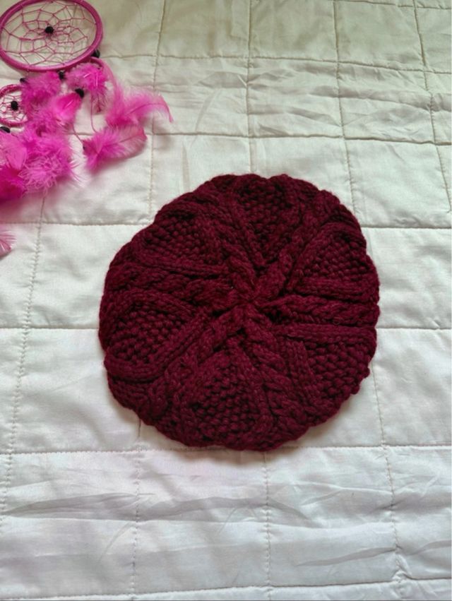 Berretto lana bordeaux