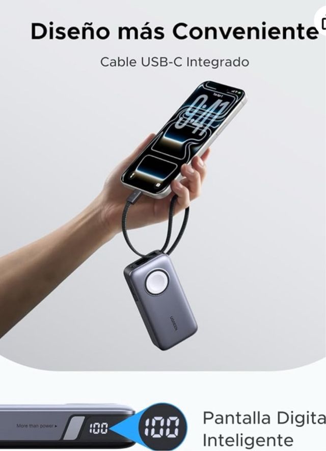 UGREEN Nexode Batería Externa 10000mAh 30W