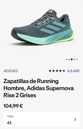 Zapatillas Running Adidas Supernova Rise 2 T42