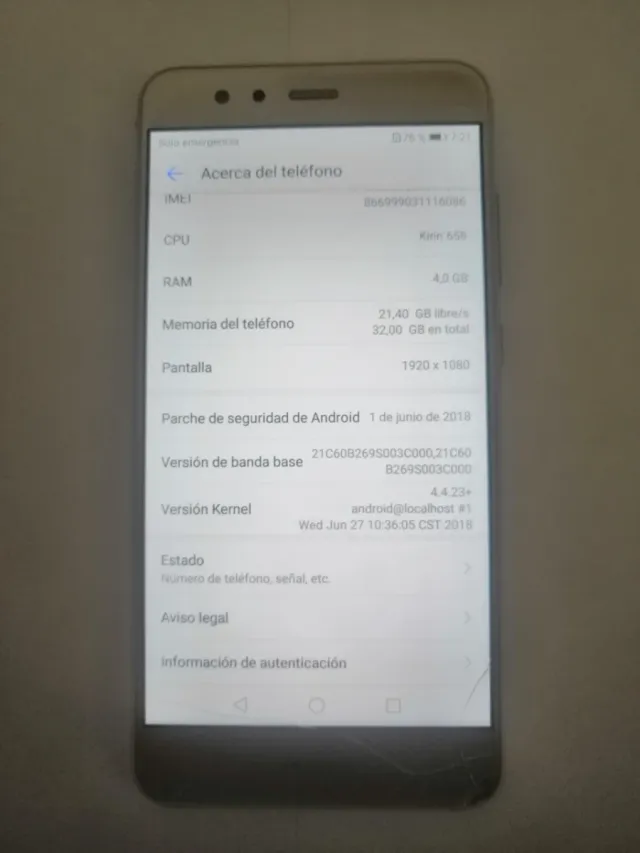 Huawei P10 Lite 32GB 4GB RAM Dorado