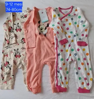 Set 3 Tutine Minnie 9-12 mesi