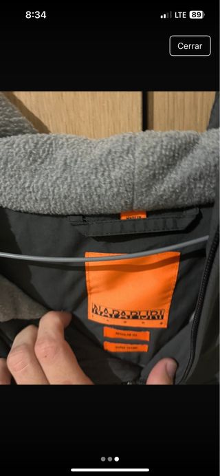 Chaquetón Napapijri Gris Naranja