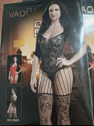 Mono de encaje negro