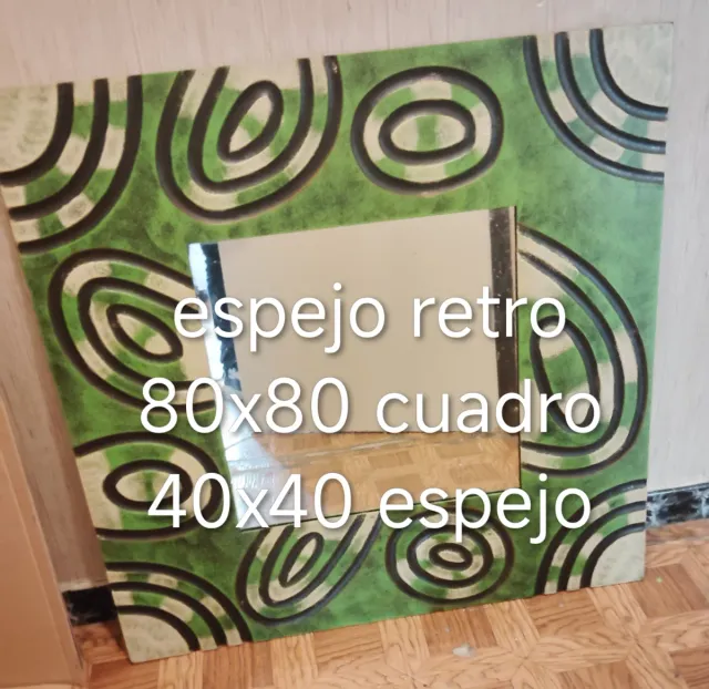 Espejo Retro Cuadro 80x80
