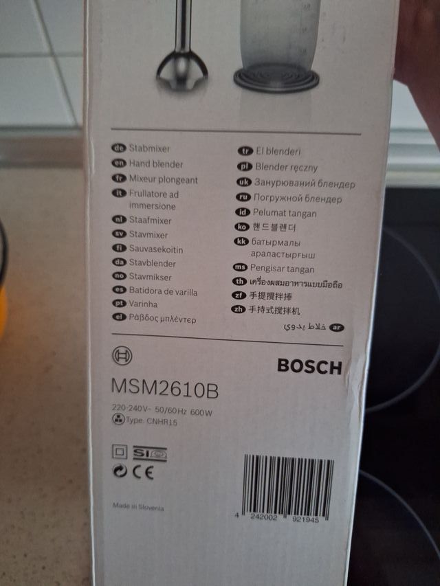 Batidora Bosch CleverMixx 600W sin estrenar