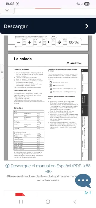 Secadora Ariston ASL70C