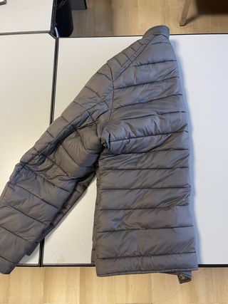 Piumino grigio trapuntato - veste poco -simile XXL