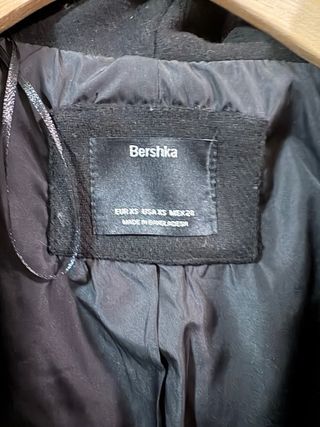 Cappotto nero Bershka