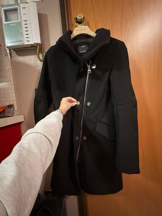Cappotto nero Bershka
