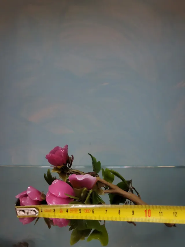 Ramito de flores y hojas jade decorativo