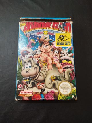 Adventure Island II Nintendo NES Caja Manual Cartu