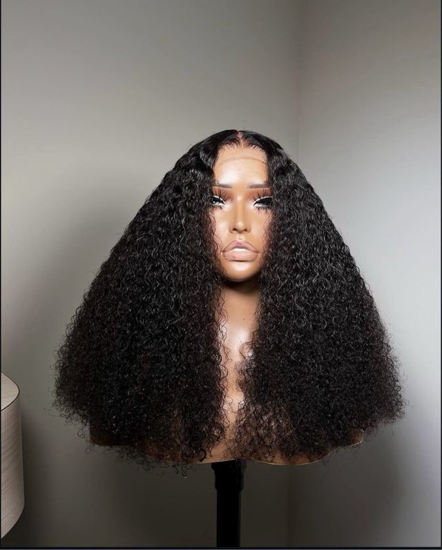 Peluca Cabello Humano Rizado Encaje Frontal HD