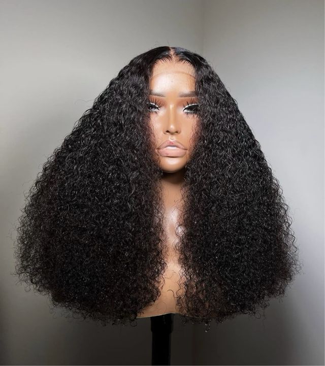 Peluca Cabello Humano Rizado Encaje Frontal HD