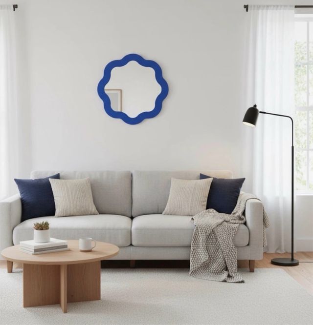 Espejo Ikea PRUNKHALLON Azul