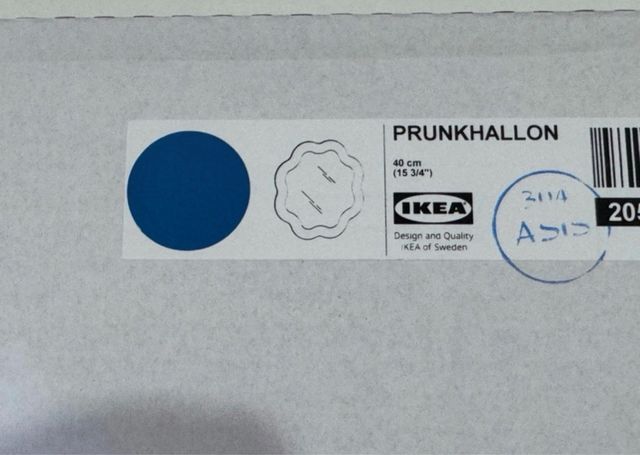 Espejo Ikea PRUNKHALLON Azul