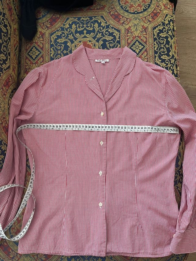 Camisa Carla Mancini cuadros rojos