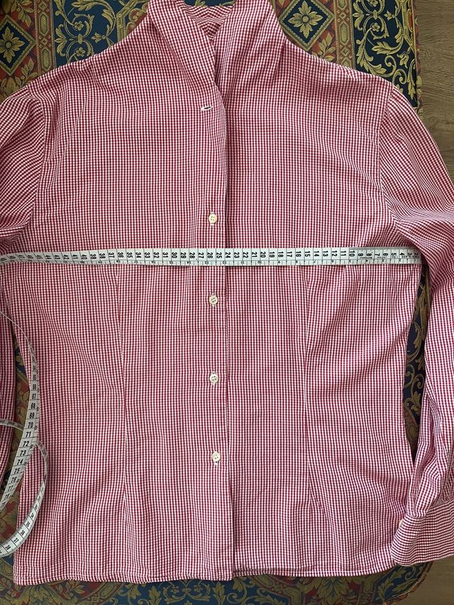 Camisa Carla Mancini cuadros rojos