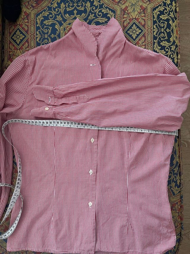 Camisa Carla Mancini cuadros rojos