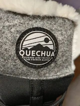 Botas de nieve Quechua negras y grises