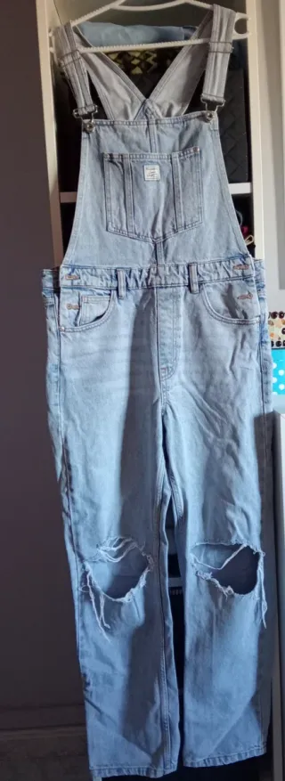 Peto vaquero desgastado azul