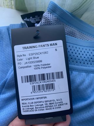 Pantalones entrenamiento RCD Espanyol Kelme 25/26