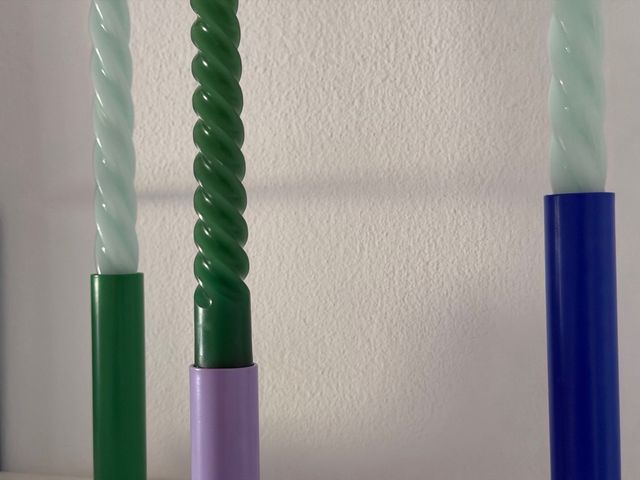 Portavelas Ikea metal colores