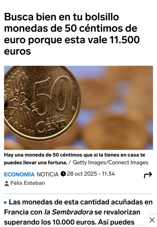 Moneda 50 céntimos Francia 2000 la sembradora