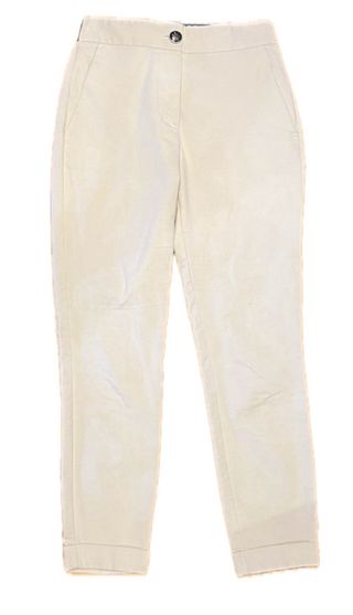 Pantalón Zara Formal Goma Talla XS Beige