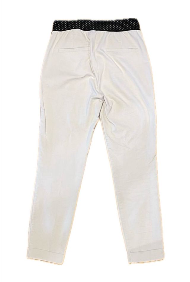 Pantalón Zara Formal Goma Talla XS Beige