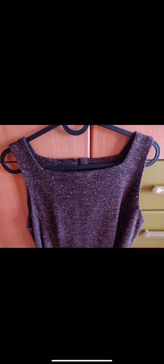 Vestido Mango tirantes con cinturón Talla M