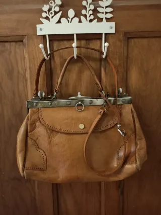 Bolso/maletin de cuero vintage