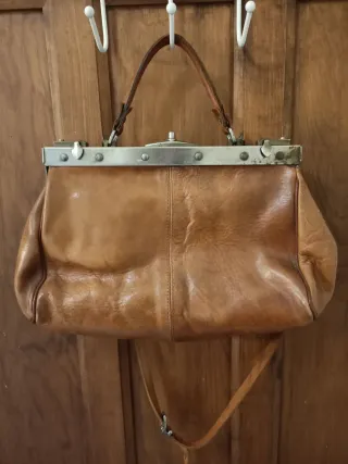 Bolso/maletin de cuero vintage