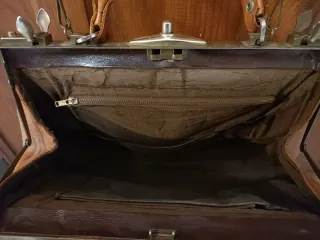 Bolso/maletin de cuero vintage