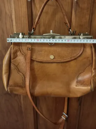 Bolso/maletin de cuero vintage
