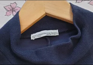 Vestido azul con parches