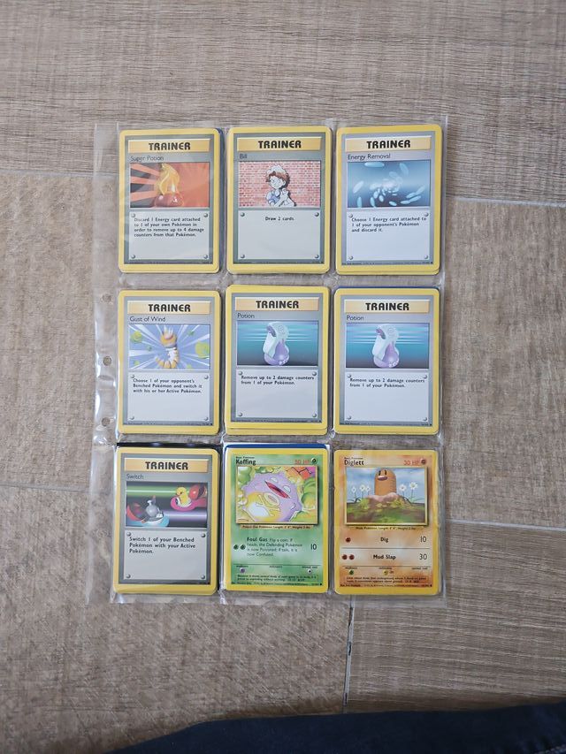 Lote Cartas Pokémon Base Set Normal