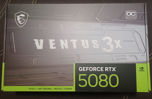 Caja Vacía Tarjeta Gráfica MSI GeForce RTX 5080