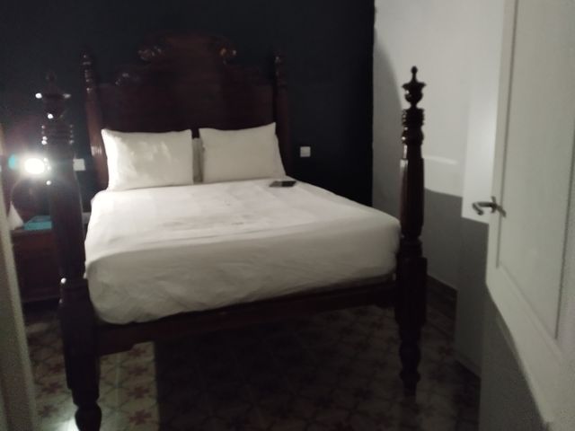 Cama Matrimonio Madera y Tela