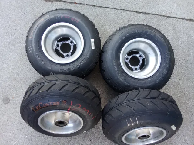 Llantas de agua y neumáticos lecont de lluvia kart
