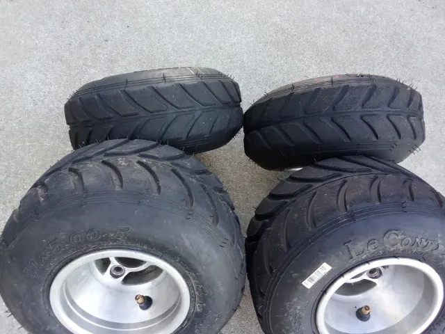 Llantas de agua y neumáticos lecont de lluvia kart